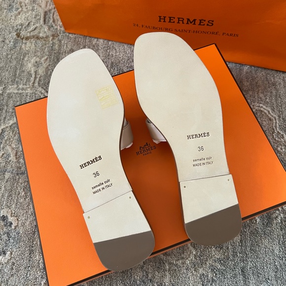 Hermes Oran Nude Light Beige 36 - Picture 4 of 9